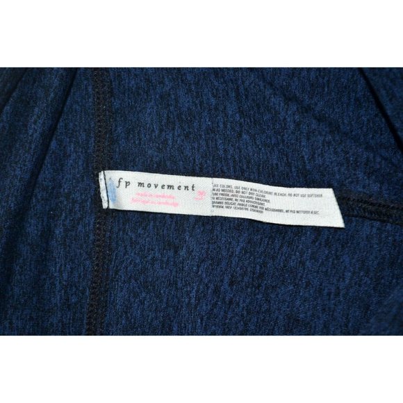FREE PEOPLE Women's FP Movement High Rise Leggings SIZE LARGE Navy Heathered - Picture 6 of 6